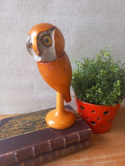  Fa bagoly figura - forg fejjel
