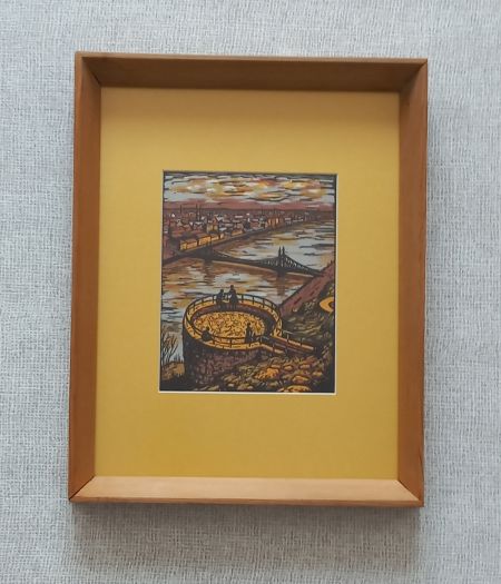  Zsille Gyz: Budapest linometszet
