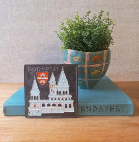  Budapest fali kermia - plakett/ kp