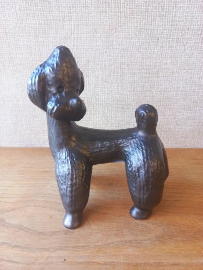  Kertsz Klra kermia figura - fekete kutya