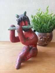   Izspy kermia figura - faun furulyval