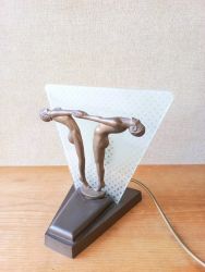   Art deco lmpa cserlhet veglappal