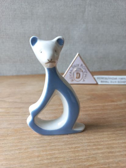  Royal Dux stilizlt porceln figura - medve