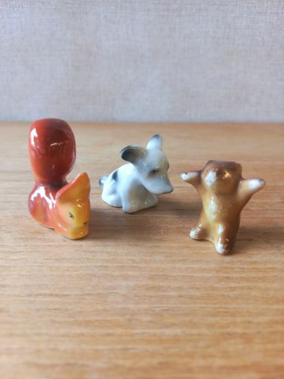  Hollóházi mini porcelán állatok
