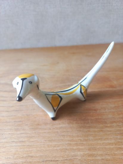  Kbnyai porceln tacsk figura - ritka evvel a jelzssel
