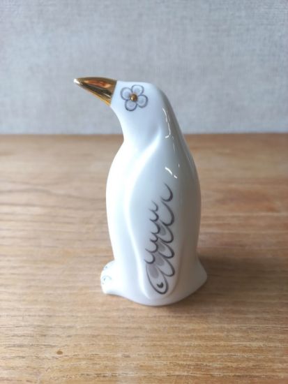  Hollhzi pingvin figura - ritka forma, ritka dekor