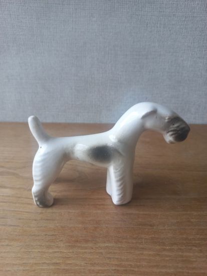  Drasche/Kolibri art deco fajansz kutya figura